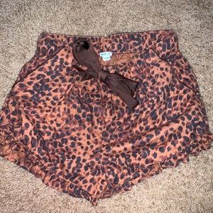 Leopard Aerie Sleep Shorts